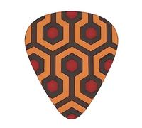 Shining Overlook - Juego de 12 púas para guitarra, 3 grosores con funda para bajo, guitarra eléctrica y mucho más.