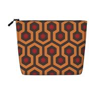 Shining Overlook - Neceser versátil de viaje, bolsa de maquillaje de cáñamo falso, multiusos, organizador de accesorios cosméticos, Black, Talla única