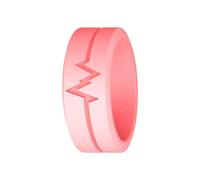 Shining Silicone Ring, Heartbeat Silicone Rings for Women, Fluorescent Ring