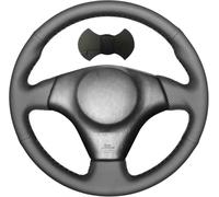 Shining wheat Funda de Volante de Piel sintética Negra Cosida a Mano para Toyota RAV4 1998-2003 Celica 1998-2005 Corolla (EE. UU.) 2003-2008 Lexus IS200 300 1999-2005 (línea Negra)