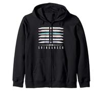 Shinkansen Bullet Train Series Japonés Kanji Japón Sudadera con Capucha