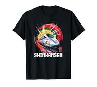 Shinkansen Japón Bullet Train Retro Japanese Kanji Souvenir Camiseta