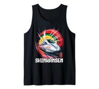 Shinkansen Japón Bullet Train Retro Japanese Kanji Souvenir Camiseta sin Mangas