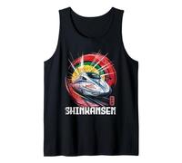 Shinkansen Japón Bullet Train Retro Japanese Kanji Souvenir Camiseta sin Mangas
