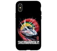 Shinkansen Japón Bullet Train Retro Japanese Kanji Souvenir Carcasa para iPhone X/XS