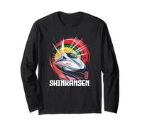Shinkansen Japón Bullet Train Retro Japanese Kanji Souvenir Manga Larga