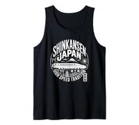 Shinkansen Japón Vintage Bullet Train & Fuji Kanji Souvenir Camiseta sin Mangas