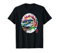 Shinkansen Monte de tren bala Fuji Japón Kanji Souvenir Camiseta
