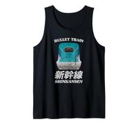 Shinkansen - Tren bala japonés, recuerdo kanji japonés Camiseta sin Mangas