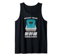 Shinkansen - Tren bala japonés, recuerdo kanji japonés Camiseta sin Mangas