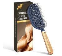 SHINLEA Cepillo desenredante en espiral, cepillo desenredante de secado rápido para cabello húmedo y seco, cepillo ecológico con cerdas suaves y flexibles para todo tipo de peinados