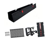 SHINLHUA Bandeja de gestión de cables debajo del escritorio de 28 pulgadas, configuración sencilla con protectores de goma para el hogar, zona de trabajo, bandeja de cables oculta