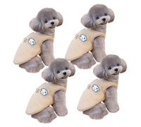 SHINLHUA Chalecos de forro polar para perro, protección contra el frío, con cierres de apertura trasera, ropa cómoda y suave para mascotas, ropa de invierno para mascotas