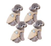 SHINLHUA Chalecos de forro polar para perro, protección contra el frío, con cierres de apertura trasera, ropa cómoda y suave para mascotas, ropa de invierno para mascotas