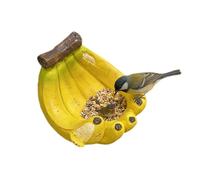 SHINLHUA Comedero decorativo de resina para pájaros para jardines al aire libre con cara suave y de bajo mantenimiento, accesorio de alimentación para pájaros
