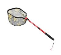 SHINLHUA Red de aterrizaje de buena ejecución con tecnología transportable plegable y mango extensible antideslizante para señuelos de pesca serios