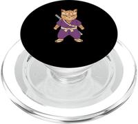 Shinobi Samurai Ninja Cat Warrior Arte japonés PopSockets PopGrip para MagSafe