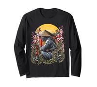 Shinobi with Ronin Straw Hat | Japan Sakura Bonsai Sunset Manga Larga