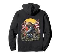 Shinobi with Ronin Straw Hat | Japan Sakura Bonsai Sunset Sudadera con Capucha