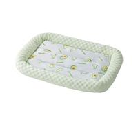 SHINROAD Cojín de refrigeración para mascotas, con estampado de frutas de dibujos animados, lavable a máquina, antideslizante, seda de hielo para perros, gatos, almohadilla de verano, cómoda, verde, S