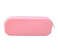 SHINROAD Cómodo estuche de silicona impermeable con gran capacidad, cremallera suave, almacenamiento de artículos de papelería para estudiantes, fácil de limpiar, no deformable, flexible, Pink, M