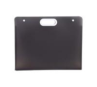 SHINROAD Estuche de transporte para artistas, bolsa de arte de 43 x 33 cm/33 x 28 cm, impermeable, de plástico, con asa, para dibujo, póster de fotografía A3 y A4, Black, A4