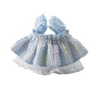 SHINROAD Falda de princesa para hámster, hecha a mano, mini vestido de punto, lindo vestido de mascota pequeña, conejillo de indias, hurón, ardilla, chinchilla, transpirable, traje azul