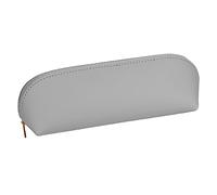 SHINROAD Funda blanda para lápices impermeable de piel sintética resistente al agua, almacenamiento de artículos de papelería duradero para la escuela en casa, gris