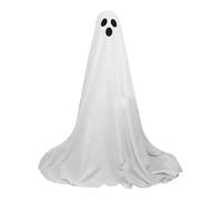 SHINROAD Haunted House Requisiten Vacaciones Fantasma Decoraciones Halloween Decoración Brillo Jardín Porche Decoración de pie con luz de terror espeluznante para el hogar Blanco