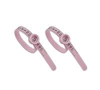 SHINROAD Herramienta de medición de tamaño de anillo, 2 piezas, calibradores con cristal de aumento para una fácil lectura, escala precisa 1-17, dedo flexible y duradero, 2pcs, Plástico, Piedra