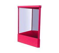 SHINROAD Izquierda derecha espejo preciso No-Flip No-inverso Precisión verdadera vanidad maquillaje mesa no emparejada para la industria de la belleza medicina rosa rojo S