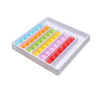 SHINROAD Juego de clasificación de colores para coordinación de ojos de mano, juguete educativo colorido para niños, bolas de plástico duraderas para niños y niñas, cognición lógica, 1 juego