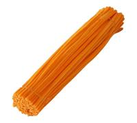 SHINROAD Kids Pipe Cleaner Set 100pcs Craft Kit Multi Color Chenille Stiele für DIY Flower Making Art Projects Party Dekorationen Anfänger freundliche Lieferungen alle Orange