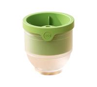 SHINROAD Molde de silicona para whisky apilable bandeja segura Aquí hay un título de producto redondo para hacer bolas cócteles bourbon bola cubo fácil liberación cocina verde
