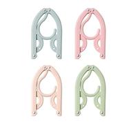 SHINROAD Perchas de viaje plegables para ropa, portátil, antideslizante, para chaquetas, camisas, diseño que ahorra espacio, organizador de ropa compacto para viajes, multicolor, 8 piezas