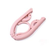 SHINROAD Perchas de viaje plegables para ropa, portátil, antideslizante, para chaquetas, camisas, diseño que ahorra espacio, organizador de ropa compacto, color rosa fuerte, 8 piezas