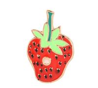 SHINROAD Pin de alfiler para vestir único animal fresa broche traje pin insignia, Aleación, Piedra secundaria