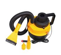 SHINROAD Potente aspirador de coche versátil limpiador con depósito grande de polvo 2300 pa fuerte diseño portátil de alta velocidad eficiente boquillas de limpieza en seco húmedo para amarillo