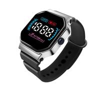 SHINROAD Reloj de pulsera deportivo digital con correa de silicona, con esfera grande, pantalla de fuente clara y atrevida, reloj de pulsera cómodo, negro, Estilo de esfera