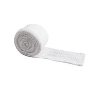 SHINROAD Suave vendaje elástico de malla de gasa elástica tubular, transpirable, respetuoso con la piel, para sujetadores de apósitos estirables, color blanco, L