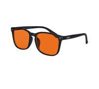 SHINU Gafas Para Dormir Con Gafas Rojas Blaulichtfilterbrille Para Dormir Mejor Nacht-Blaulichtschutzbrille Con Marco Cuadrado (C2,naranja lente)