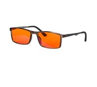 SHINU Lentes rojos con bloqueo de luz azul, lente roja que elimina la fatiga ocular, dormir mejor, lentes para juegos, C2, 52 millimeters