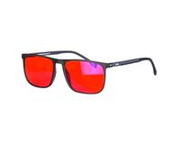 SHINU Rot-Blau-Lichtfilterbrille Para Una Mejor Profilaxis De La Migraña Lichtempfindlichkeit Y Para Protección Contra El Rizado De La Pantalla (C5,rojo lente)