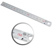 Shinwa 13005 - Regla de acero inoxidable, 15 cm, con escala de 0,5 mm, regla de acero