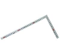 Shinwa Sokutei 10286 - Escala curva, parte trasera gruesa, punta cuadrada, JIS Silver, 30 cm