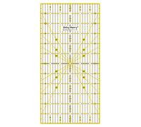 Shiny Merry resbalón no acrílico quilting regla por patchwork, costura amarillo y negro plantilla líneas de 6 x 12 pulgadas