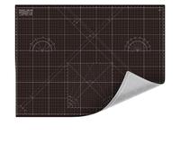 Shiny Merry Tapete de corte autorreparable A0 de 36 x 48 pulgadas, tapete de doble cara de 5 capas para costura, acolchado, tela, álbumes de recortes, negro/gris