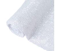 ShinyBeauty The Meter Memaid - Tela blanca brillante de 200 cm, tela elástica de lentejuelas costura para telón de fondo de boda, decoración del hogar, mantel con