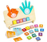 Shinybox Juguete de Matemáticas de Madera, Aprender a Contar para Niños, Juguetes de Madera Niños, Herramienta Educativa Aprender a Contar para Niños y Niñas de 3, 4, 5 Años