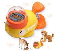 Shinybox Juguete Interactivo para Perros 2-en-1 en Forma de Pato, Juguete Puzzle para Estimulación Mental, Reduce la Hinchazón & Anti-Atraco para Perros Pequeños y Medianos